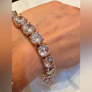 Elegant Gold Filled/Plated 7mm CZ Tennis Bracelet